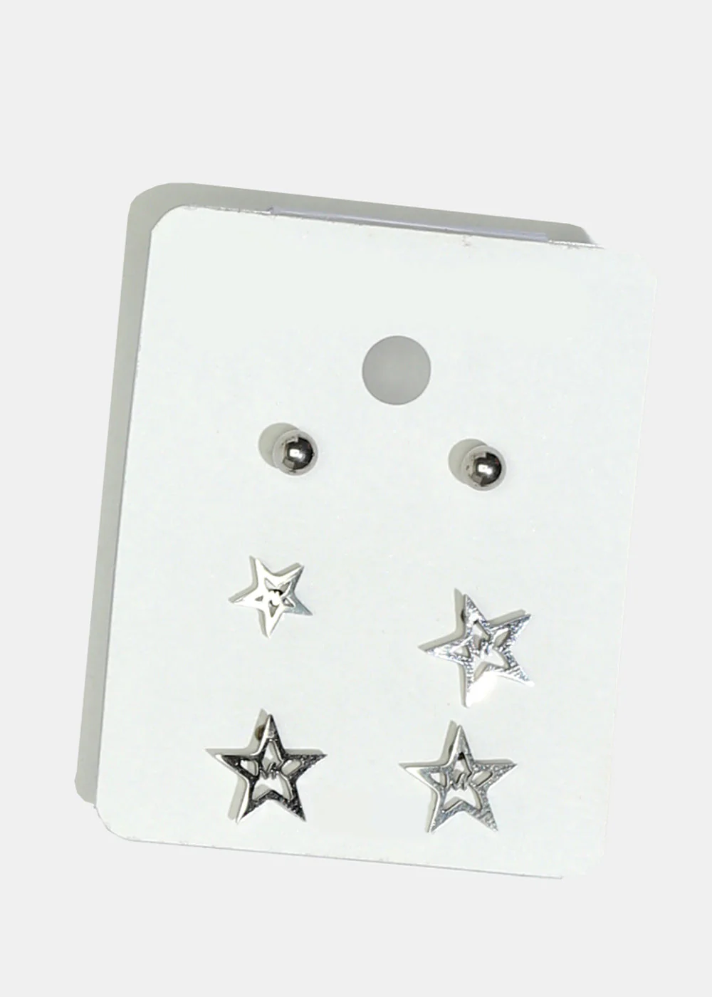 3-Pair Star Stud Earrings - Image 3