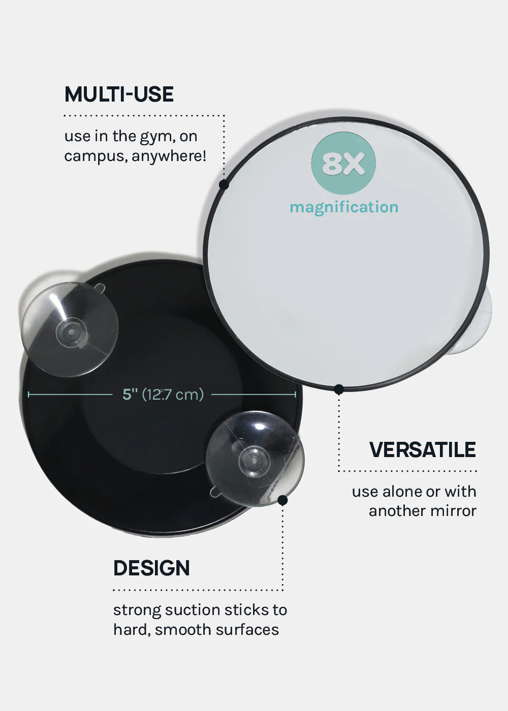 A+ 8X Magnifying Beauty Mirror - Image 5