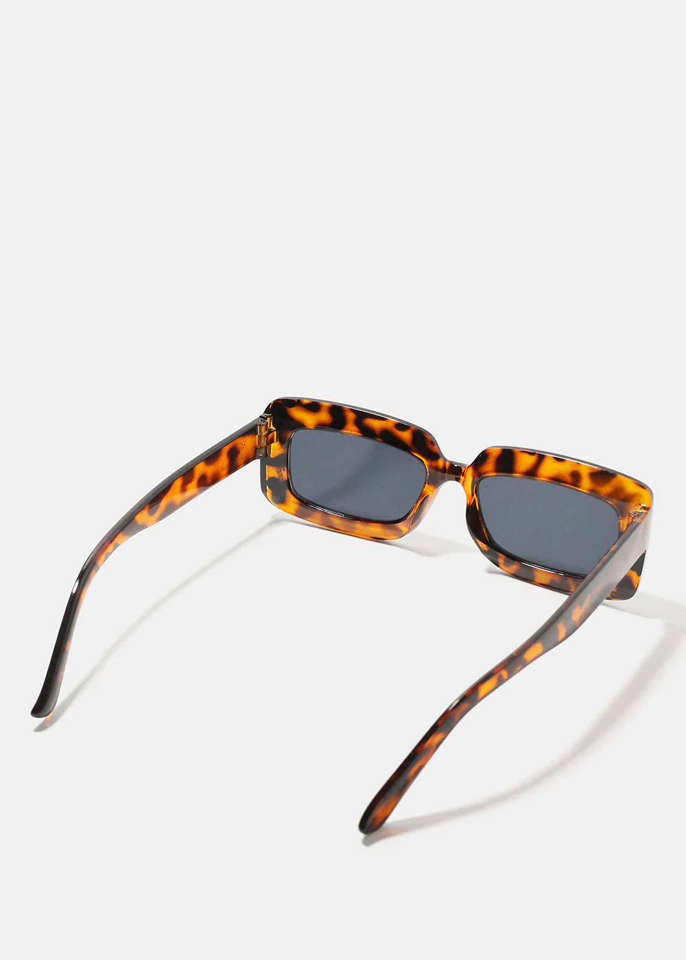 A+ Cheetah Print Rectangular Framed Retro Sunglasses - Image 4