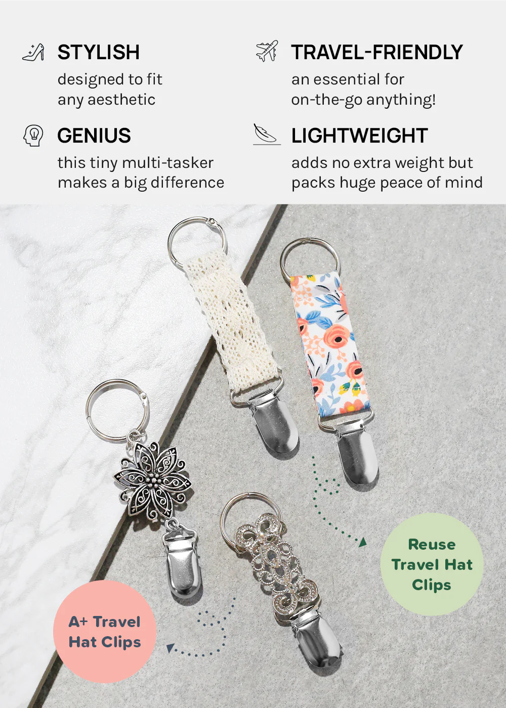 Official Key Items Luxury Hat Clips - Image 4
