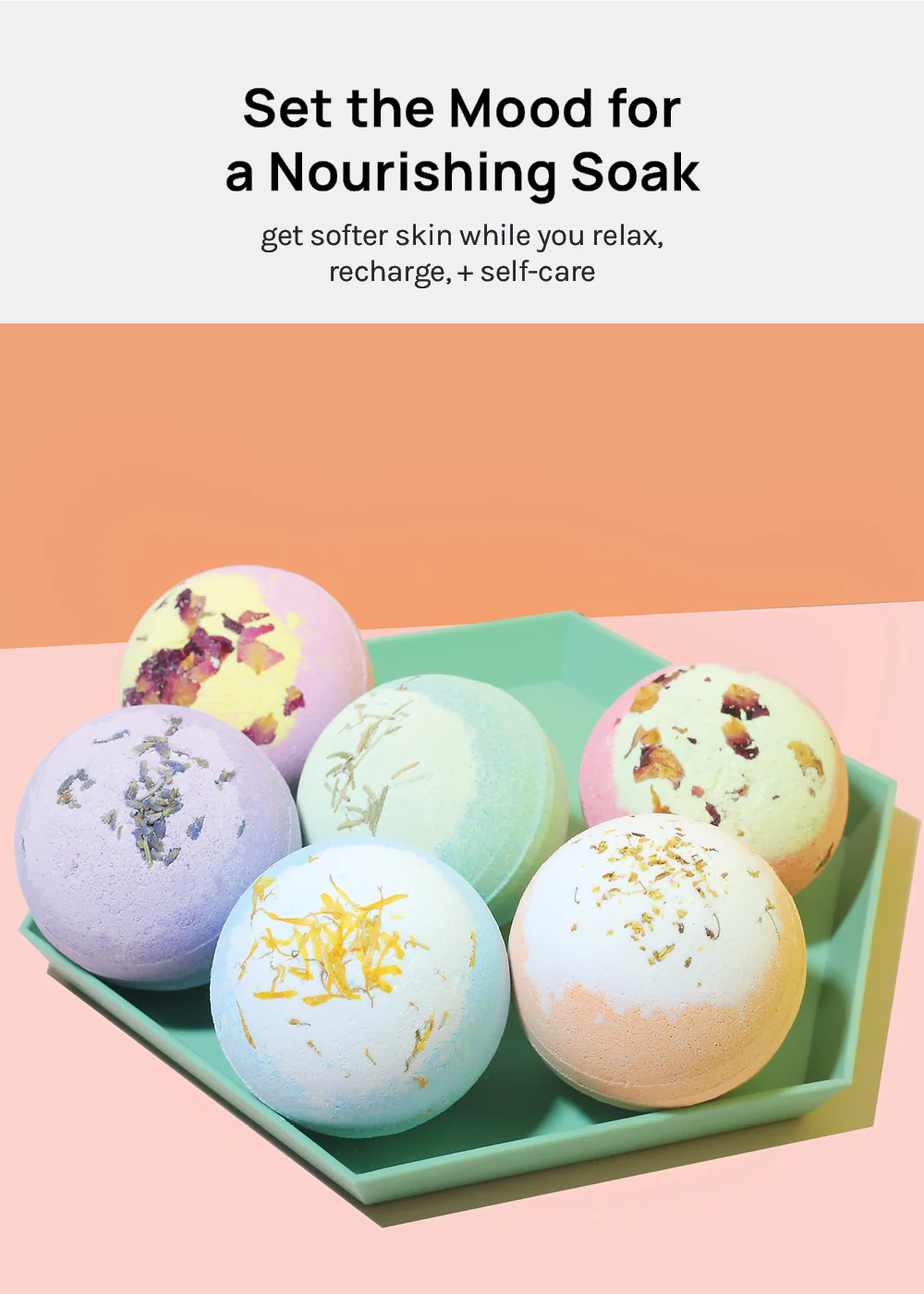 AOA Bath Bomb- Peach Princess - Image 3