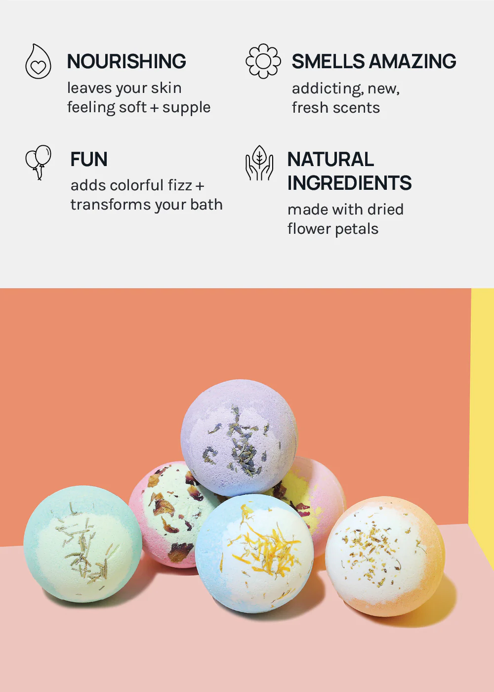 AOA Bath Bomb- Peach Princess - Image 5