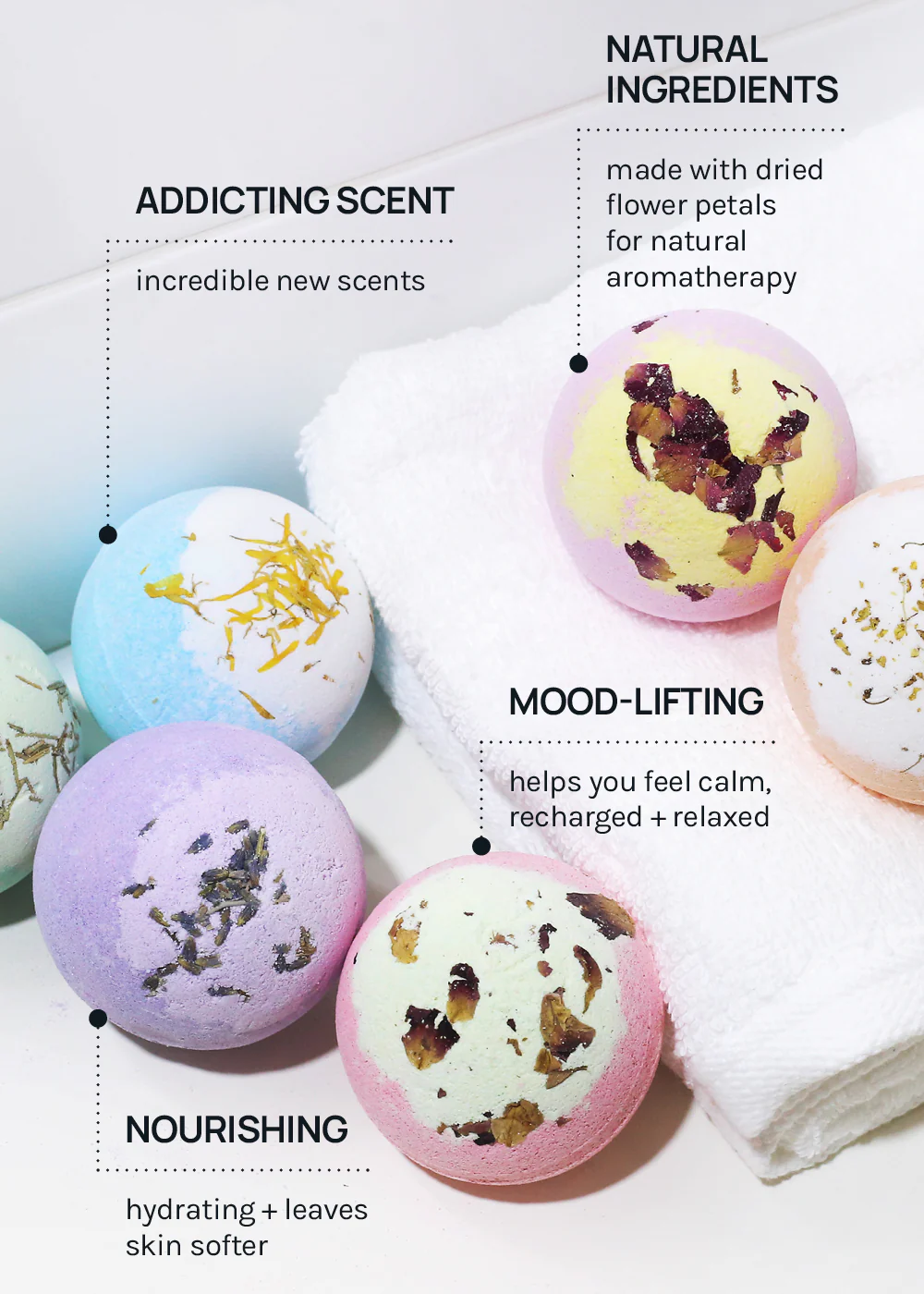 AOA Bath Bomb- Peach Princess - Image 6
