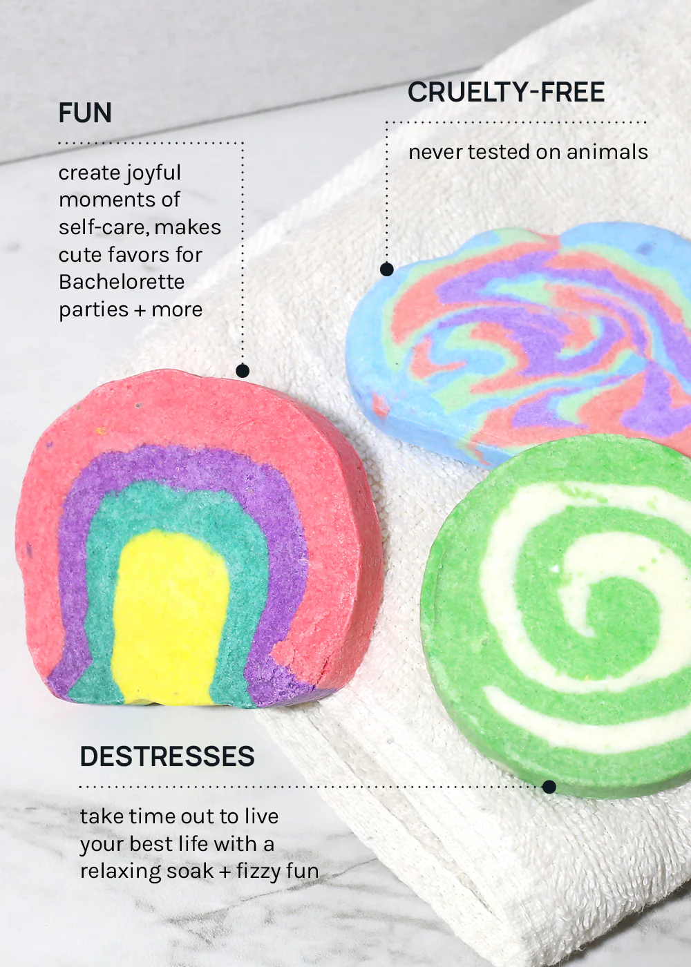 AOA Bubble Bar - Peach Rainbow - Image 5