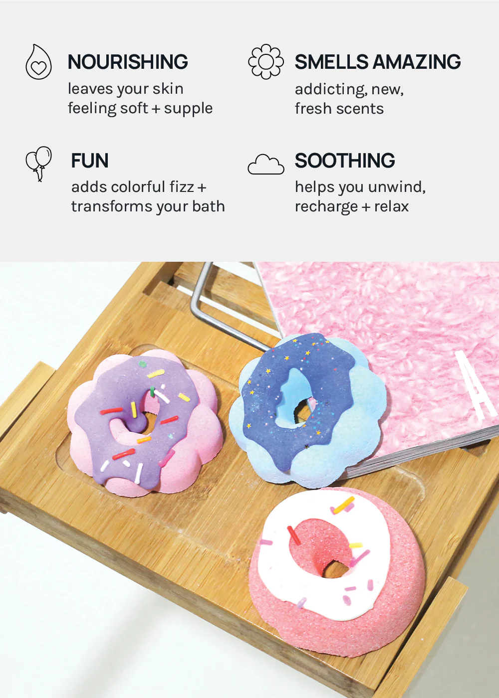AOA Donut Bath Bomb- Glazed Heaven - Image 5