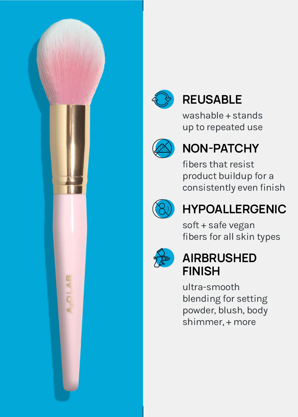 a2o Lab Finishing Makeup Brush - Image 4