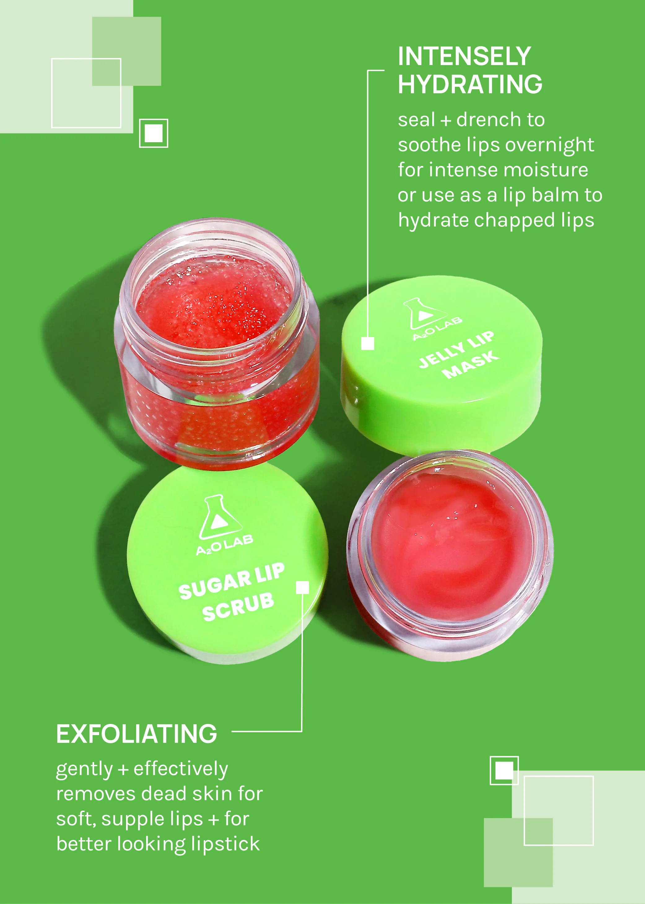 a2o Lab Sweet Pout Sugar Scrub + Jelly Lip Mask - Image 5