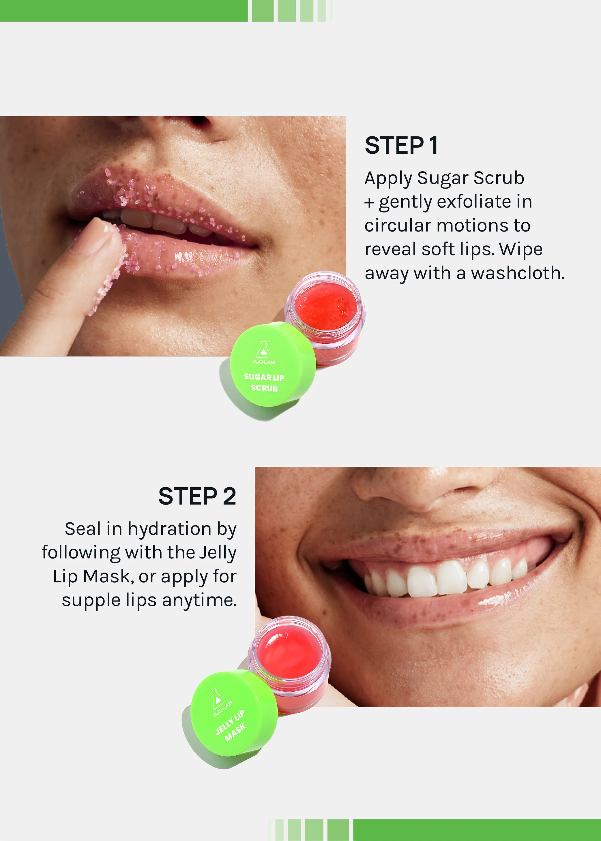 a2o Lab Sweet Pout Sugar Scrub + Jelly Lip Mask - Image 6