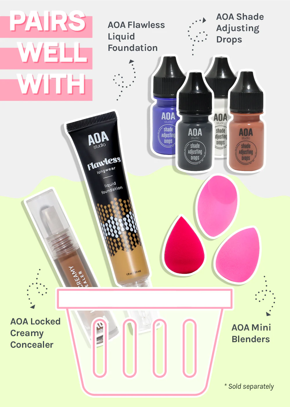 AOA Acrylic Makeup Hand Palette - Image 6