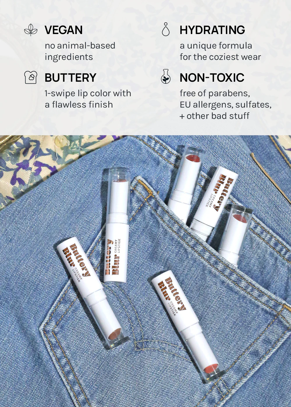 AOA Buttery Blur Lipstick - Image 4