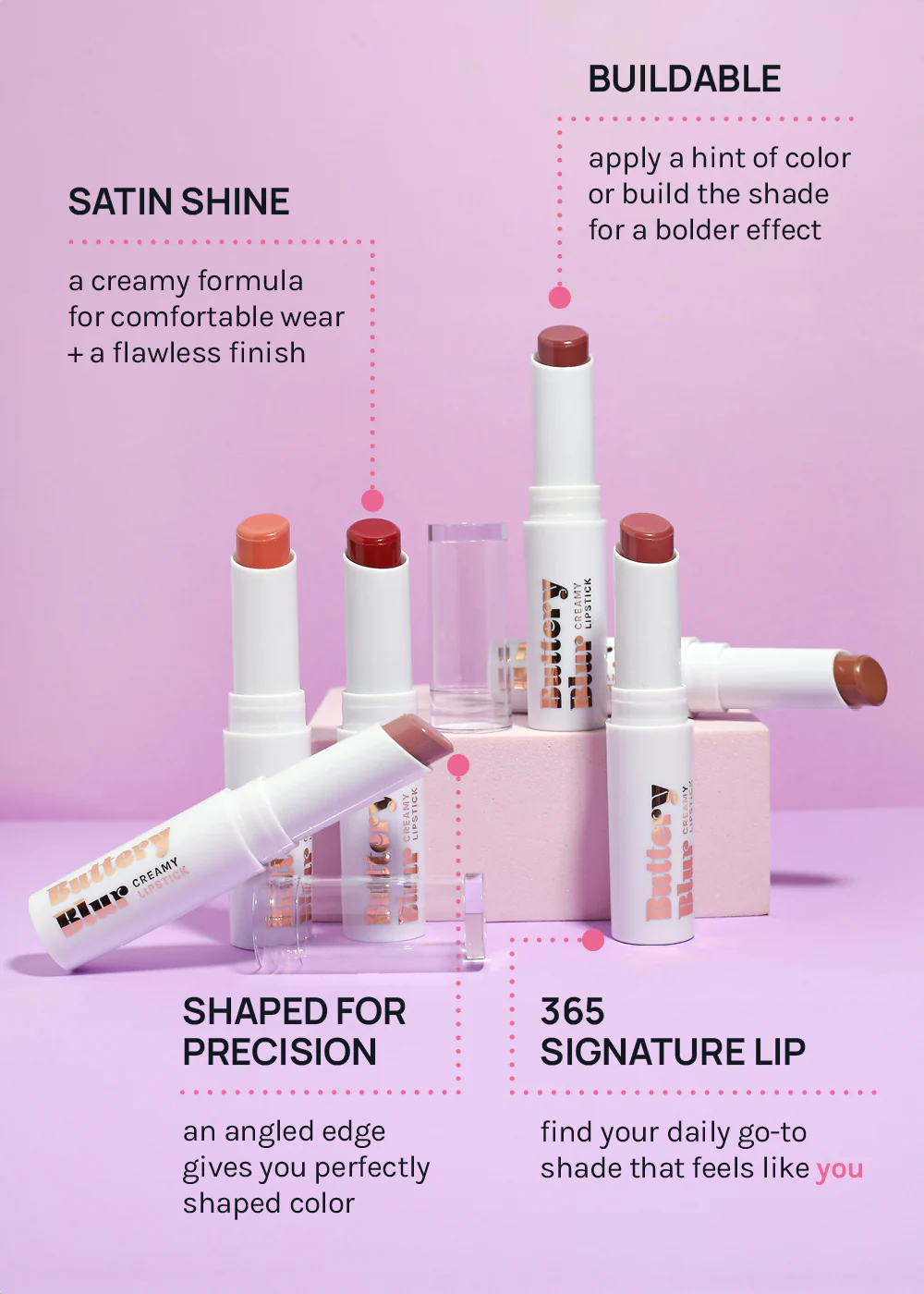 AOA Buttery Blur Lipstick - Image 5