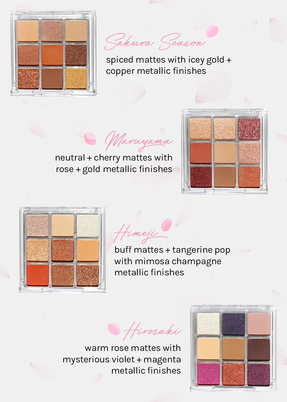 AOA Cherry Blossom 9-Color Eyeshadow Palettes - Image 6