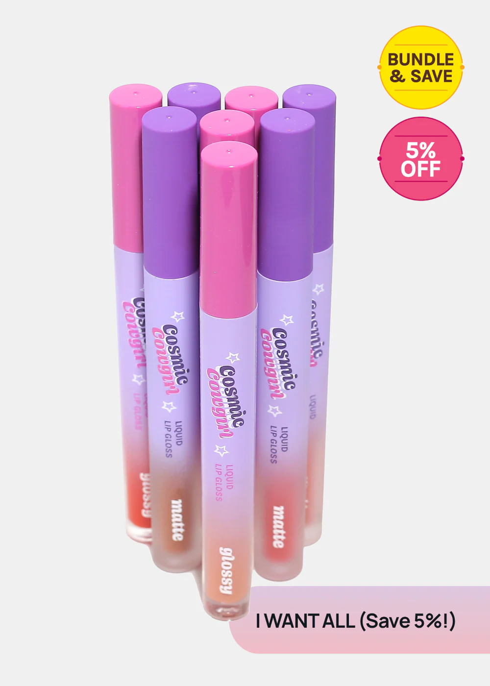 AOA Cosmic Cowgirl Lip Gloss - Matte + Glossy - Image 16