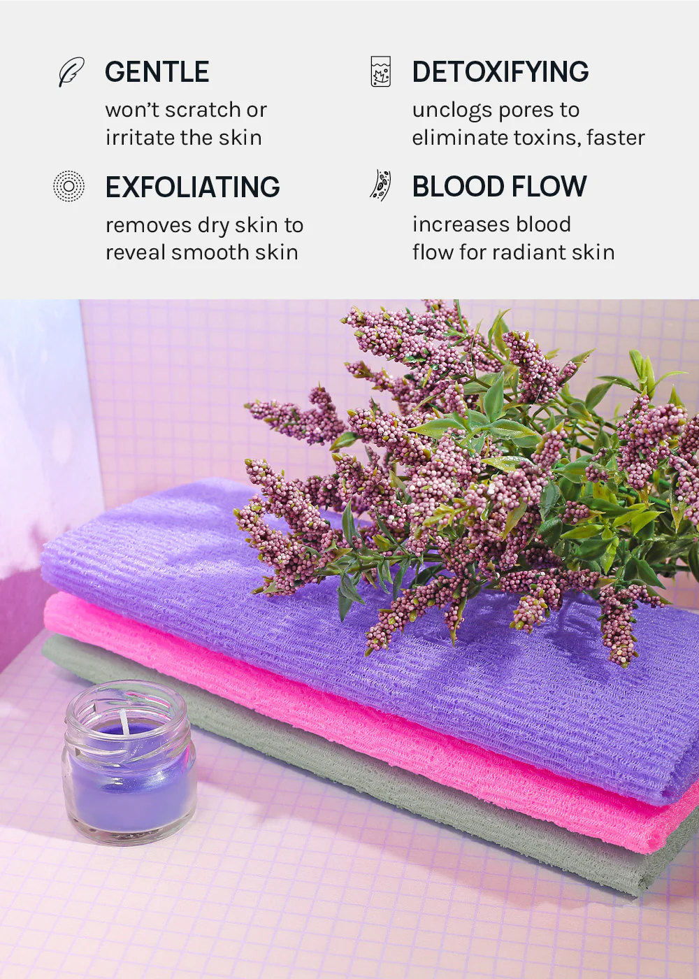 AOA Exfoliating Bath Cloth - Image 4