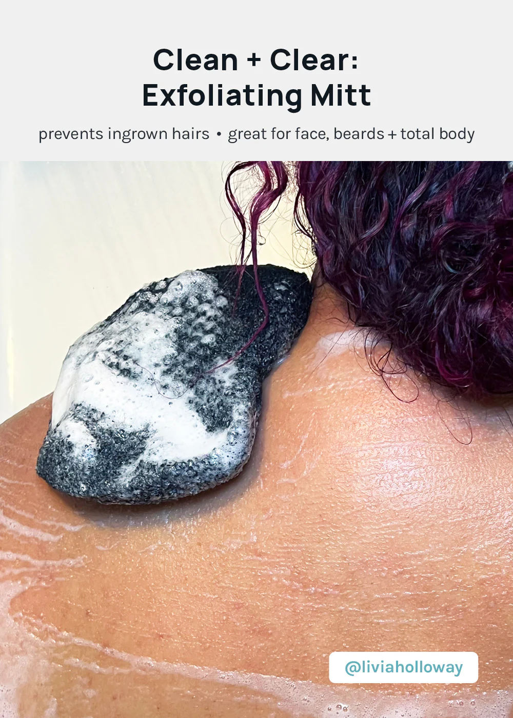 AOA Exfoliating Bath Mitt - Image 3
