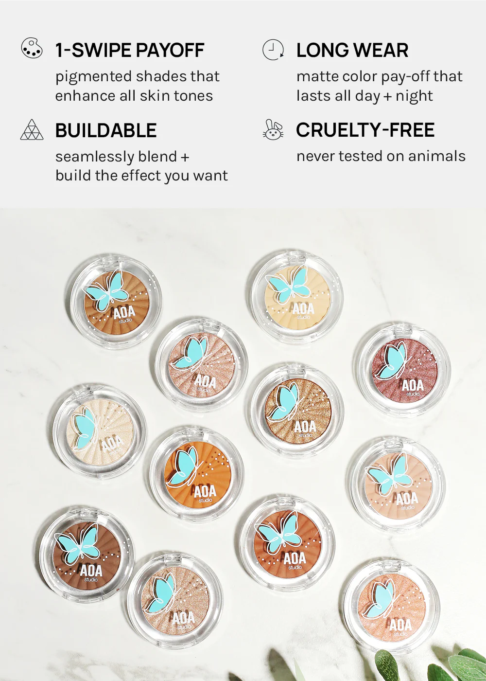 AOA Fly with Me Matte Eyeshadows - Image 4