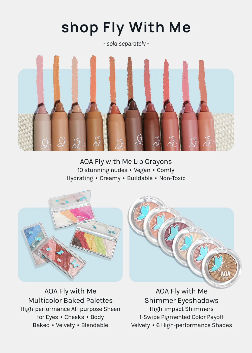 AOA Fly with Me Matte Eyeshadows - Image 7