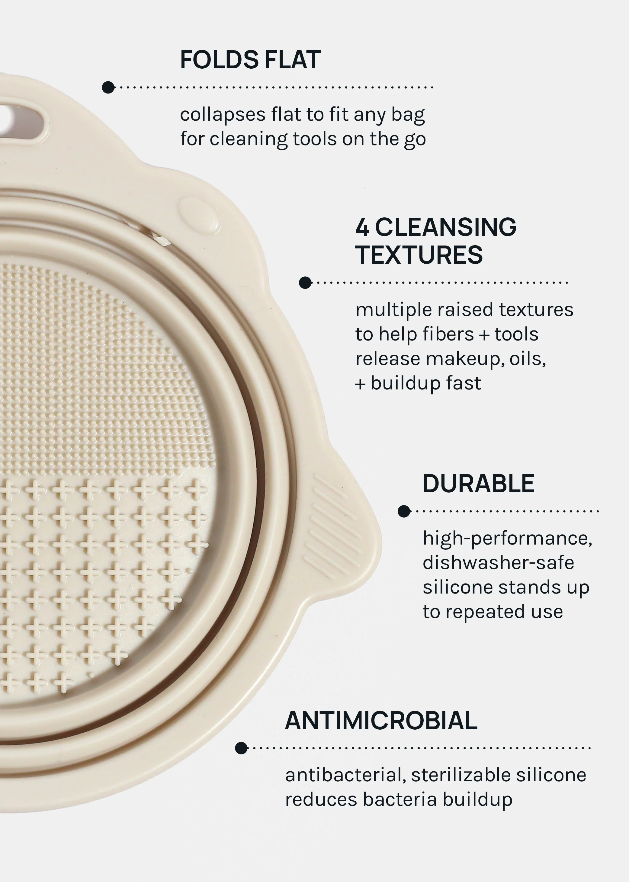 AOA Foldable Silicone Brush Cleaning Bowl - Image 4