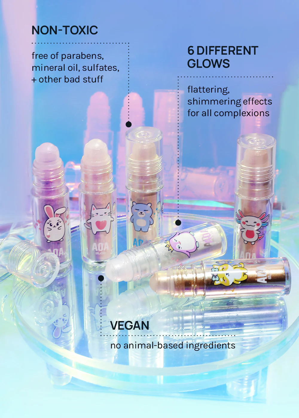 AOA Glow Dust Body Shimmer Roller - Image 6