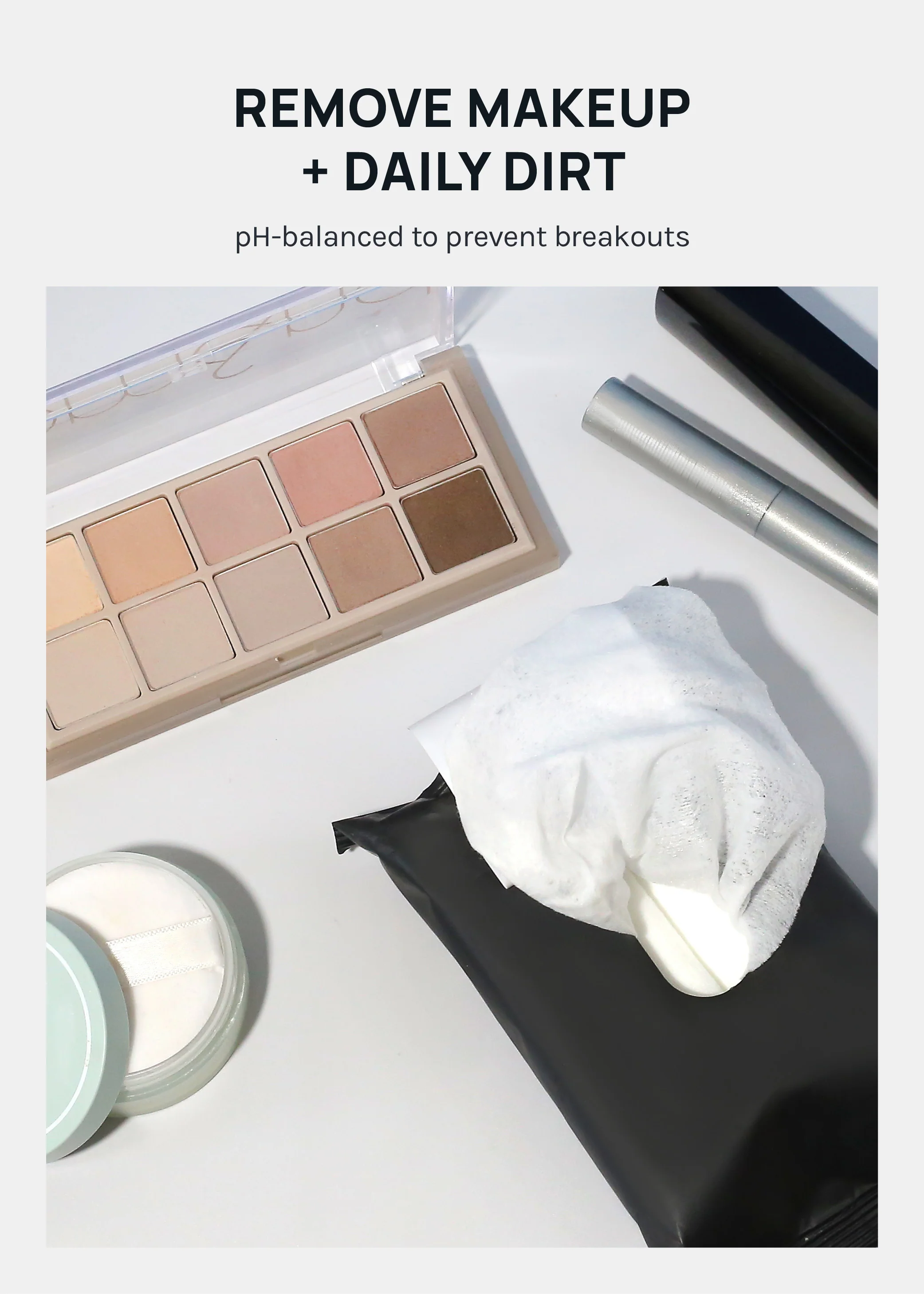 AOA Makeup Remover Wipes - Rose Water - Image 3