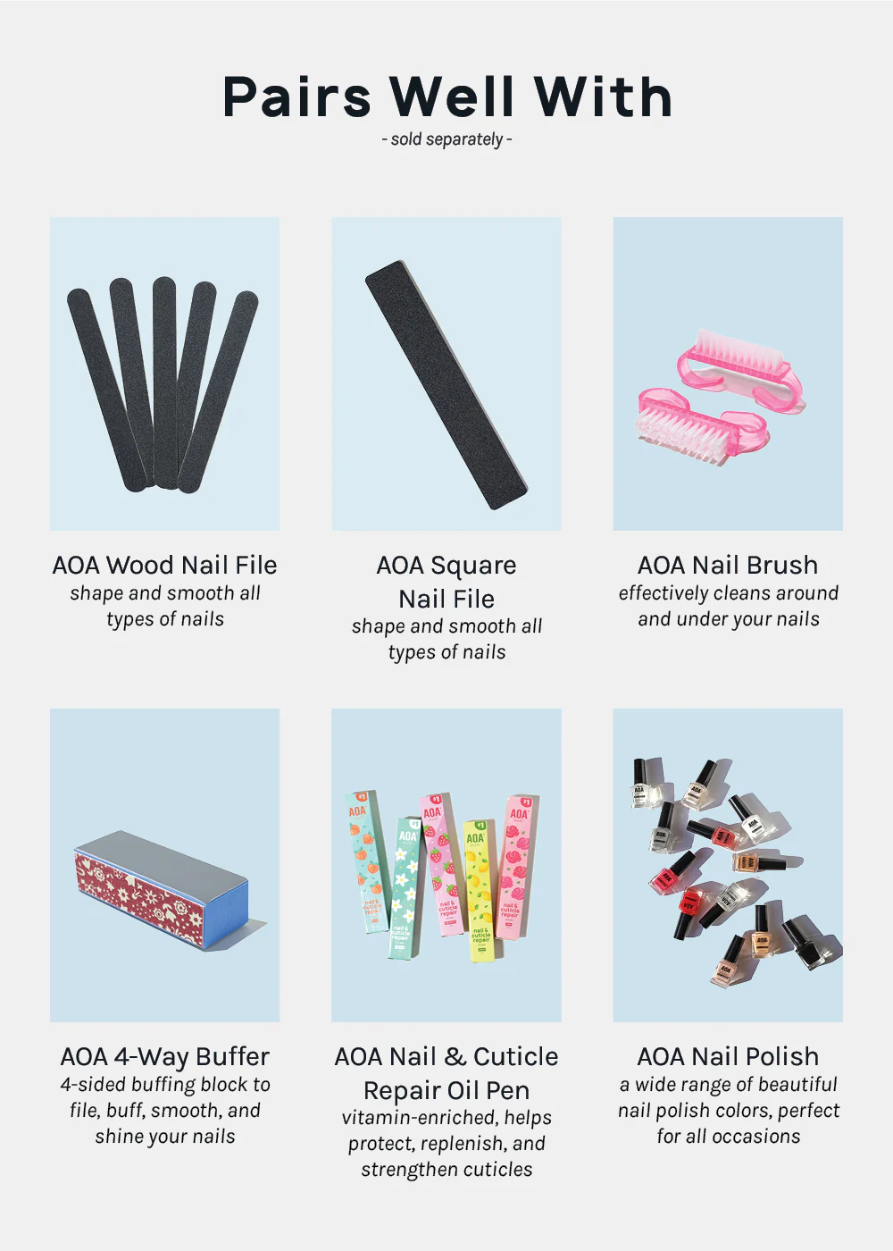 AOA Soak Off Nail Polish Remover Clips (5 pcs) - Image 7