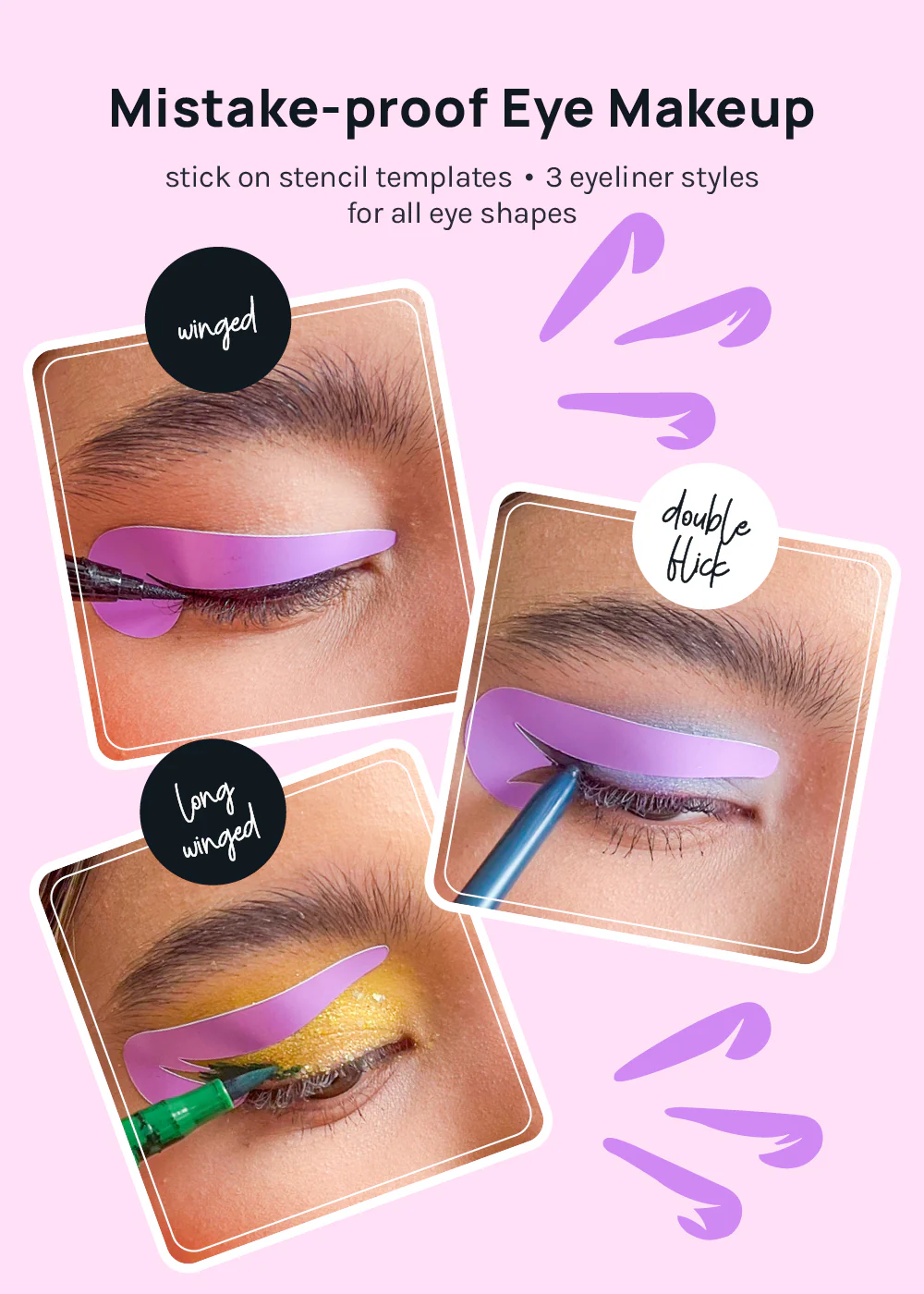 AOA Perfect Winged Eyeliner Sticker Templates - Image 3