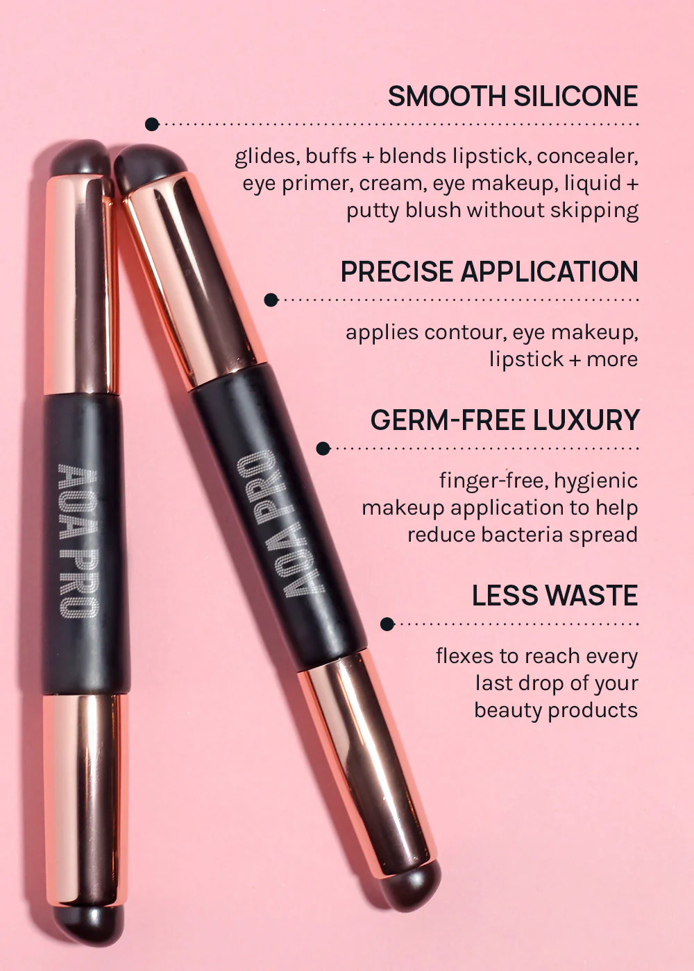 AOA Pro Dual-Ended Silicone Makeup Applicator - Image 4