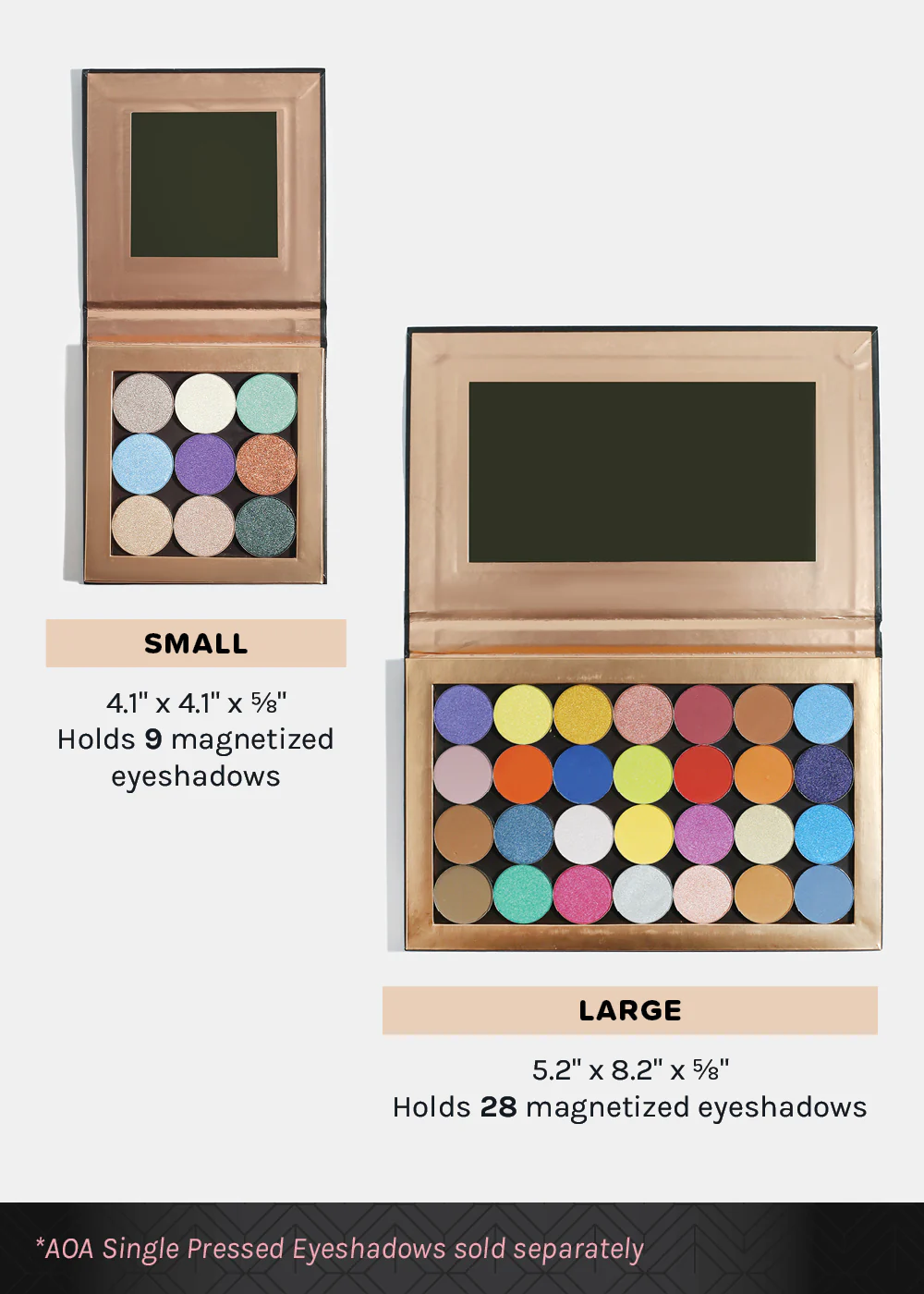 AOA Pro Magnetic Eyeshadow Palette - Smiley Large - Image 6