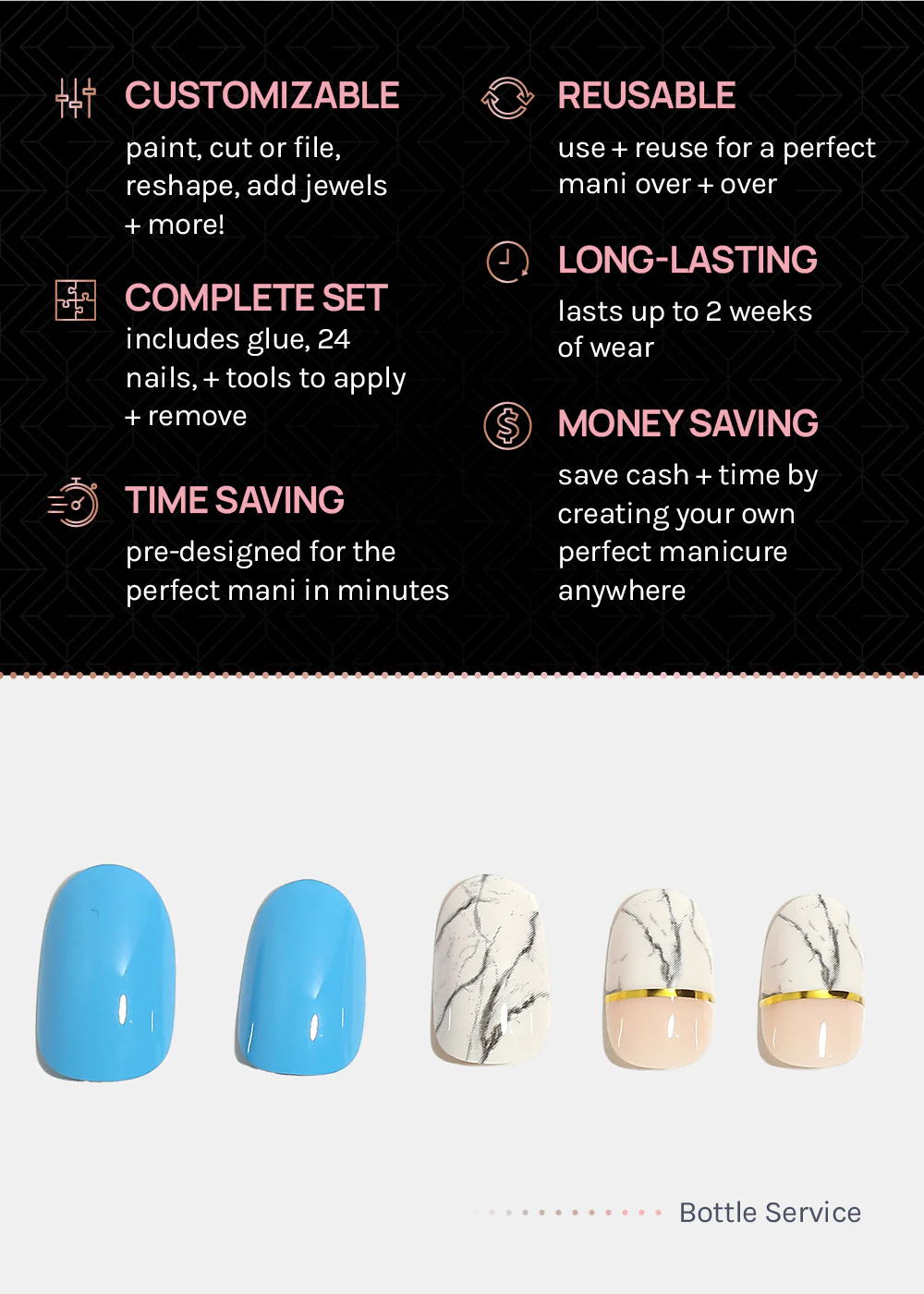 AOA Pro Press-On Nails: Bottle Service - Image 4