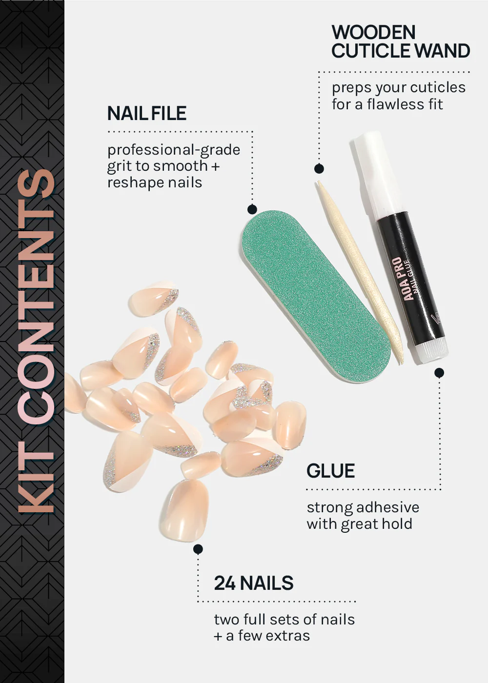 AOA Pro Press-On Nails: Karat Queen - Image 5