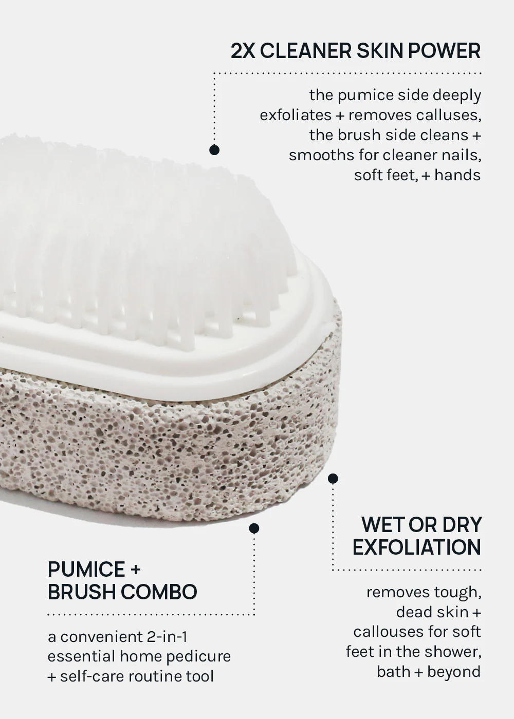 AOA Pumice Stone with Brush - Image 4