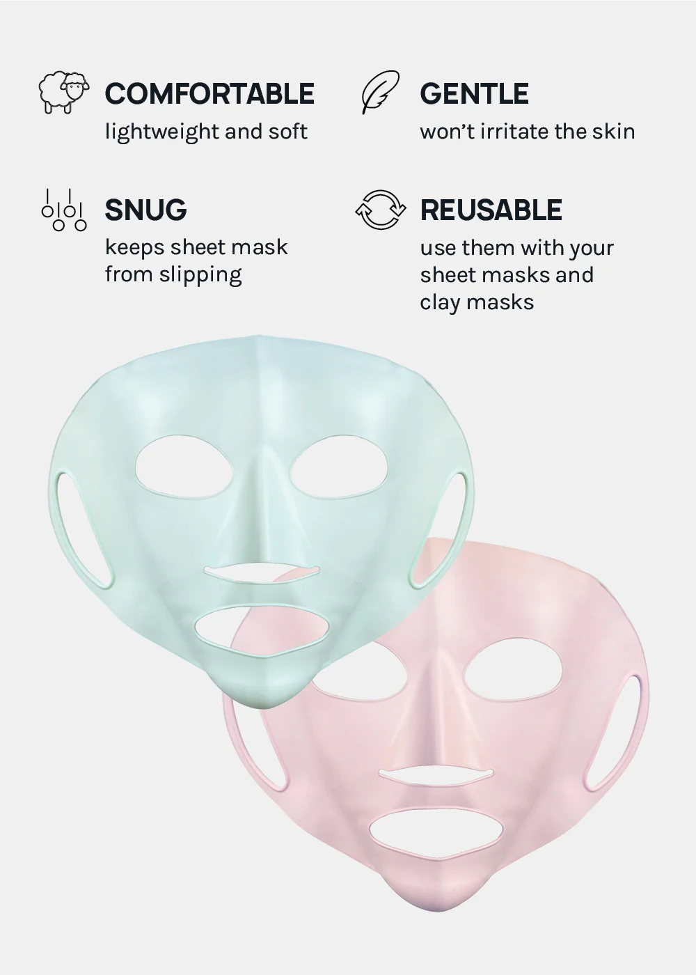 AOA Reuse-able Silicone Mask Cover - Image 5
