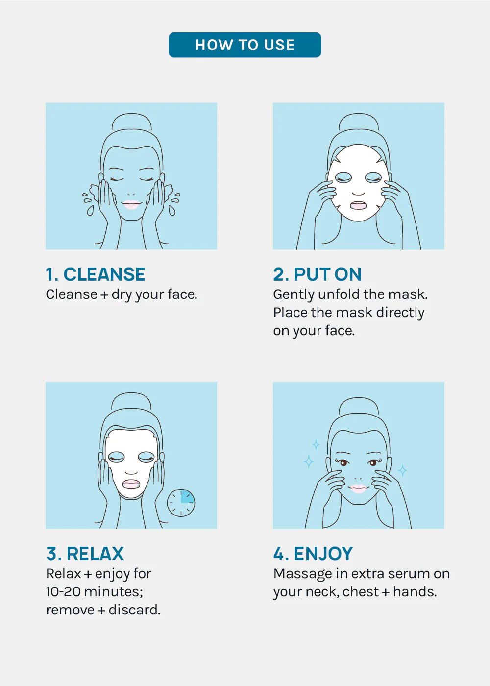 AOA Skin 10,000da Hyaluronic Acid + Tamanu Oil Sheet Mask - Image 7