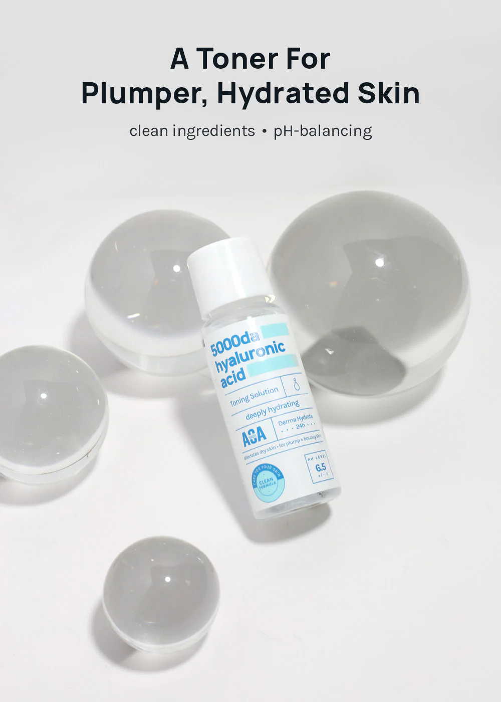 AOA Skin 5000da Hyaluronic Acid Toner 20ml - Image 3