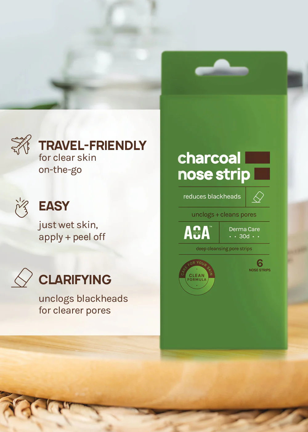 AOA Skin Charcoal Nose Strips 6 Pack - Image 4