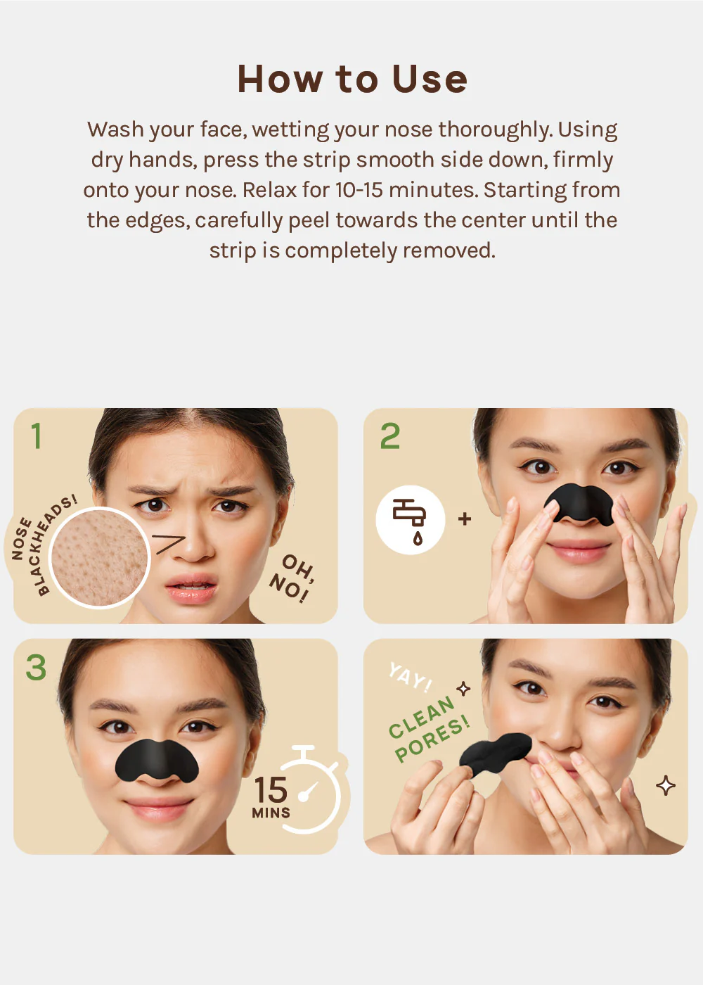 AOA Skin Charcoal Nose Strips 6 Pack - Image 7