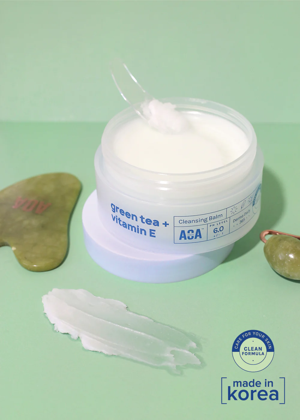 AOA Skin Green Tea + Vitamin E Cleansing Balm - Image 4