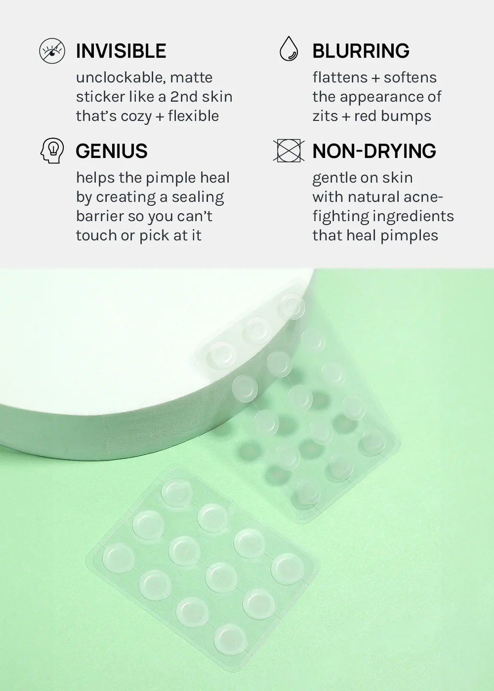 AOA Skin Invisible Acne Patches - 6 Sheets - Image 5