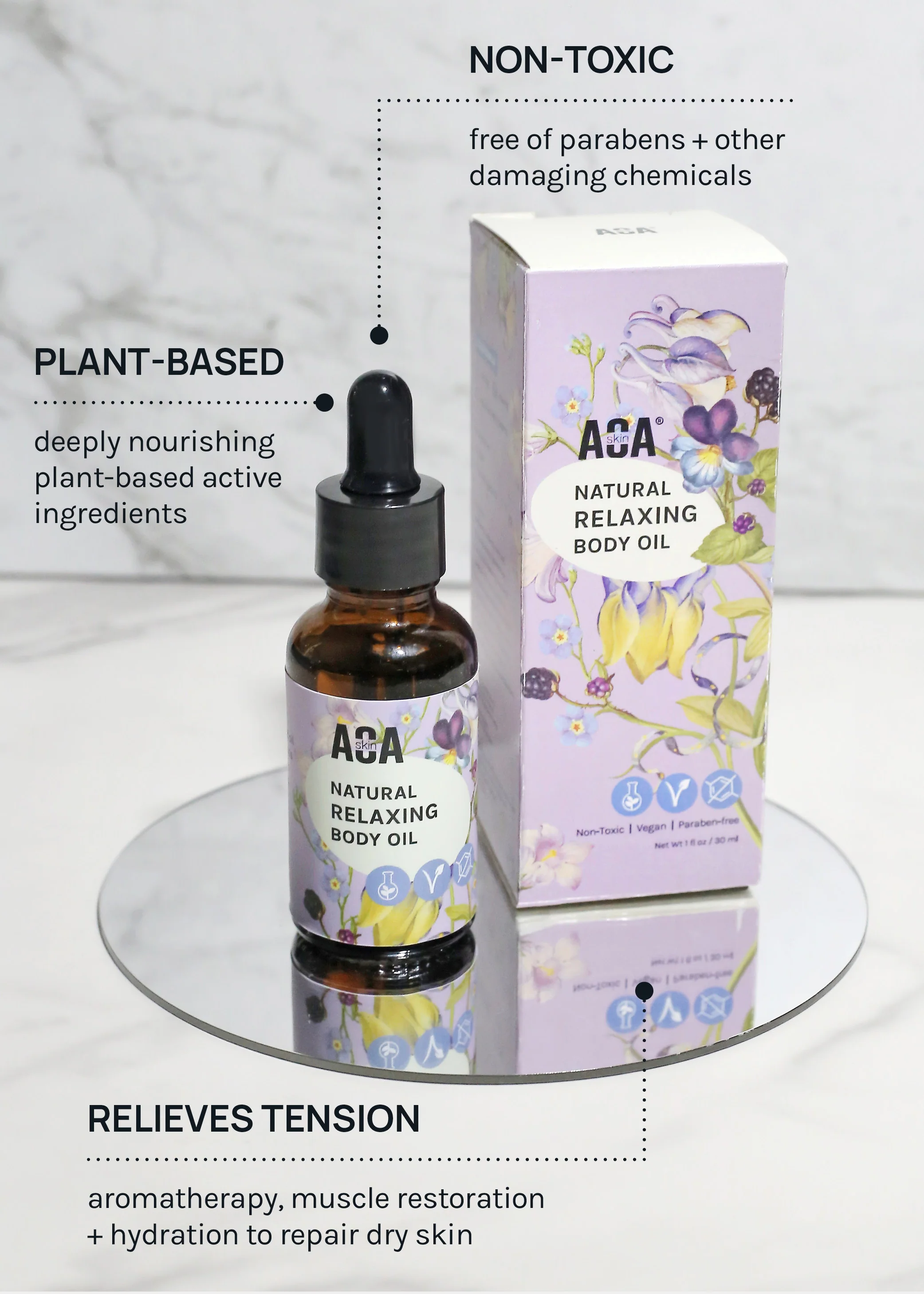 AOA Skin Natural Relaxing Body Oil - Image 5