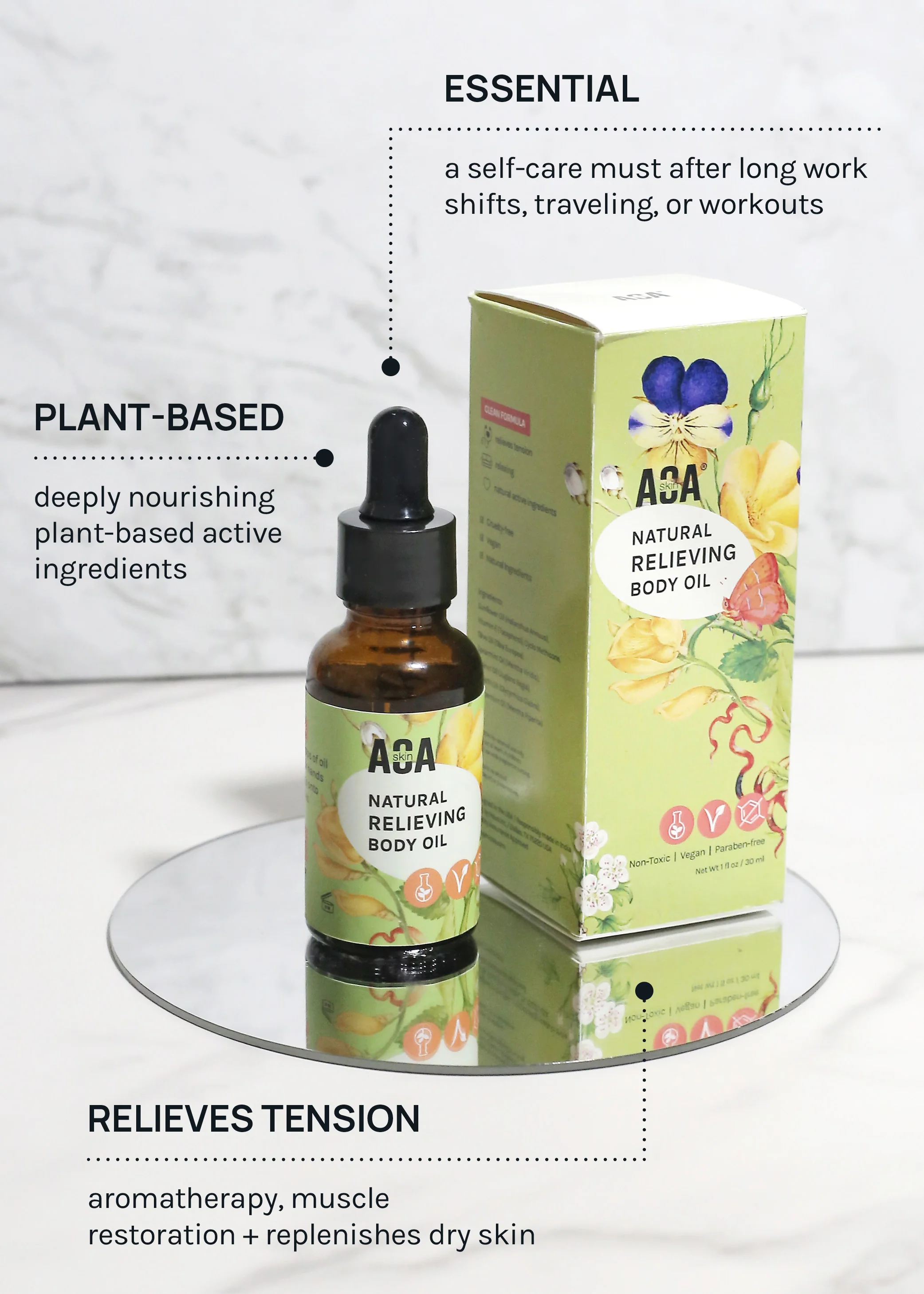 AOA Skin Natural Relieving Body Oil - Image 5