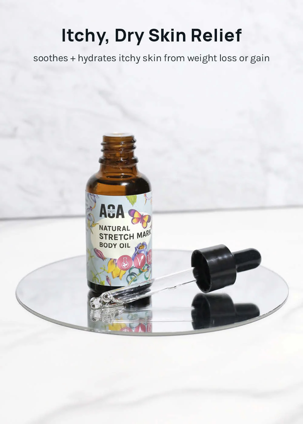 AOA Skin Natural Stretch Mark Body Oil - Image 3