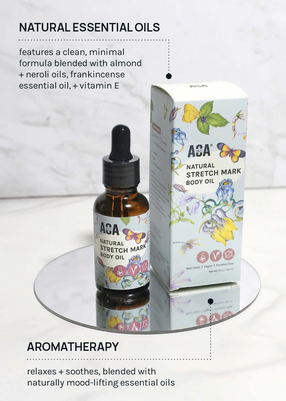 AOA Skin Natural Stretch Mark Body Oil - Image 5