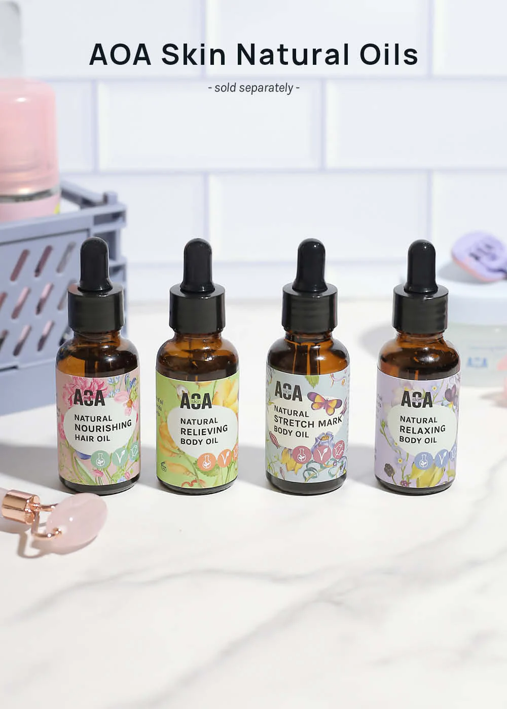 AOA Skin Natural Stretch Mark Body Oil - Image 7