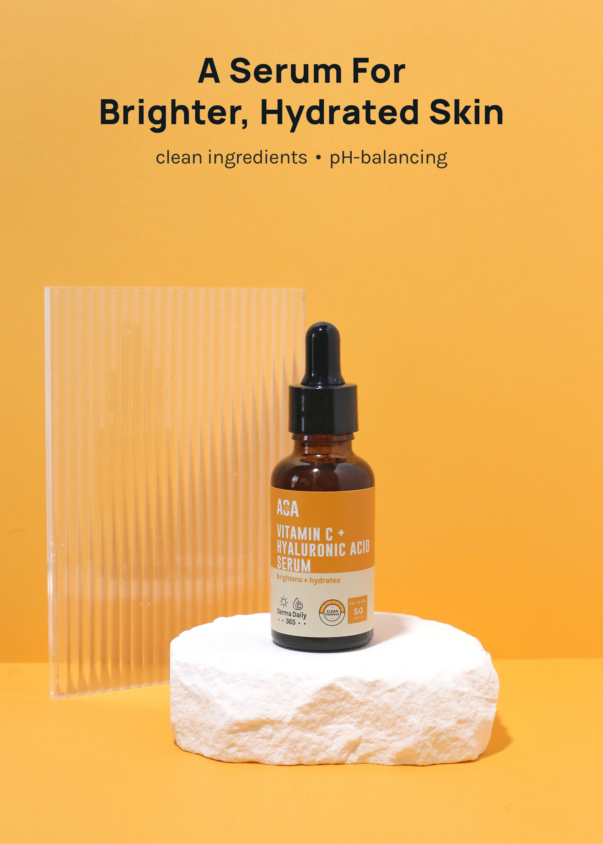 AOA Skin Vitamin C + Hyaluronic Acid Serum - Image 3