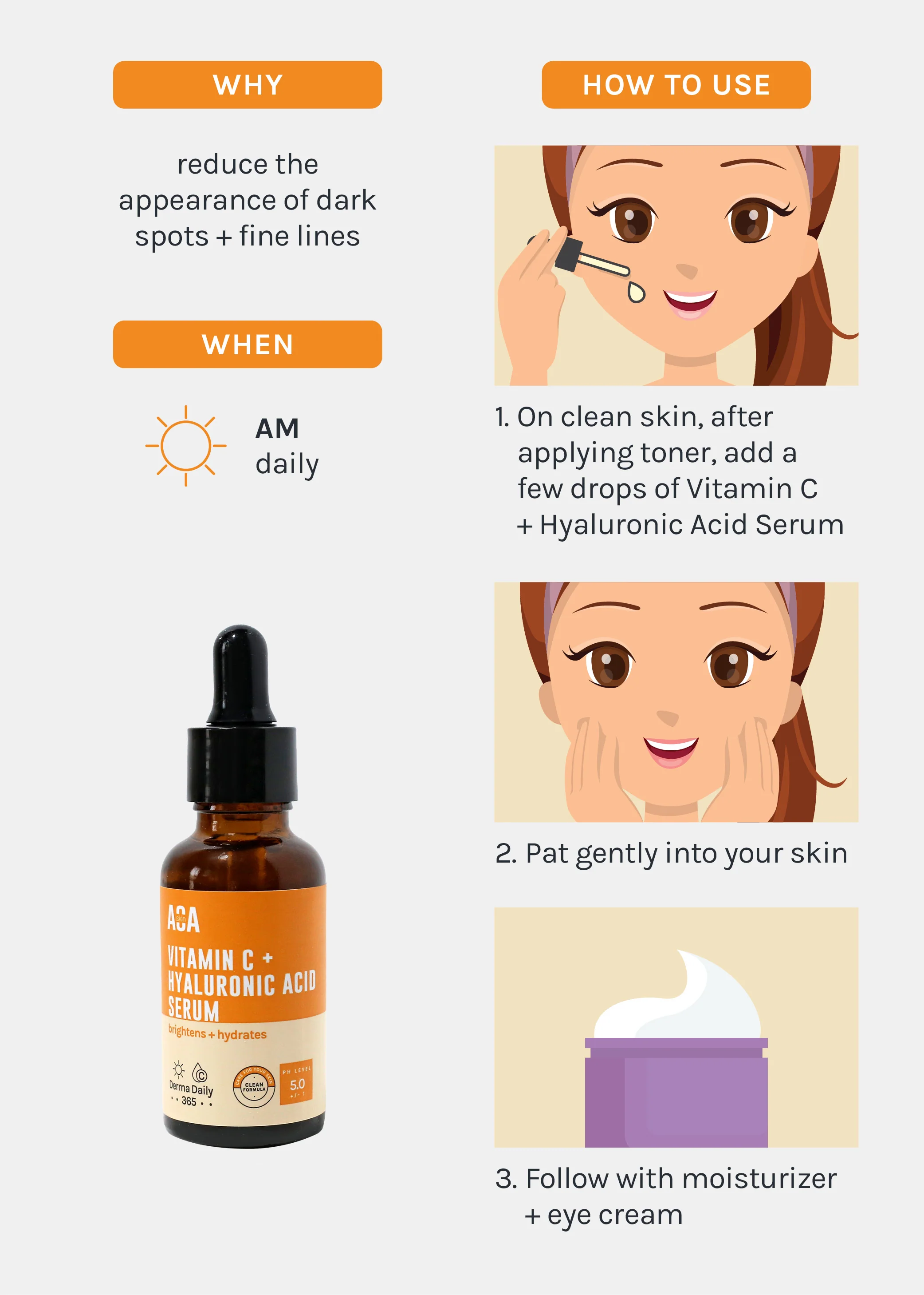 AOA Skin Vitamin C + Hyaluronic Acid Serum - Image 7