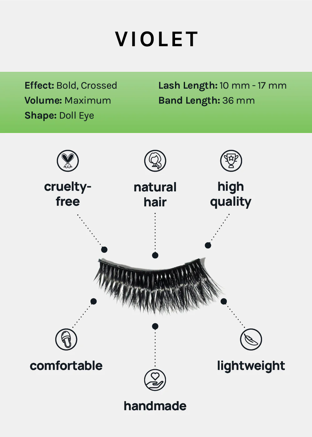 AOA Studio Eyelashes - Violet - Image 4