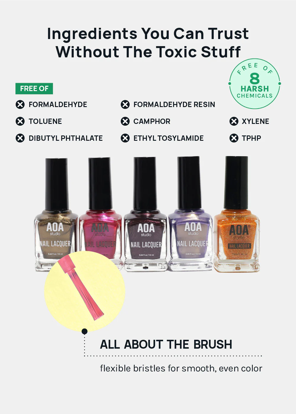 AOA Studio Nail Polish - Dark Shimmers - Image 4