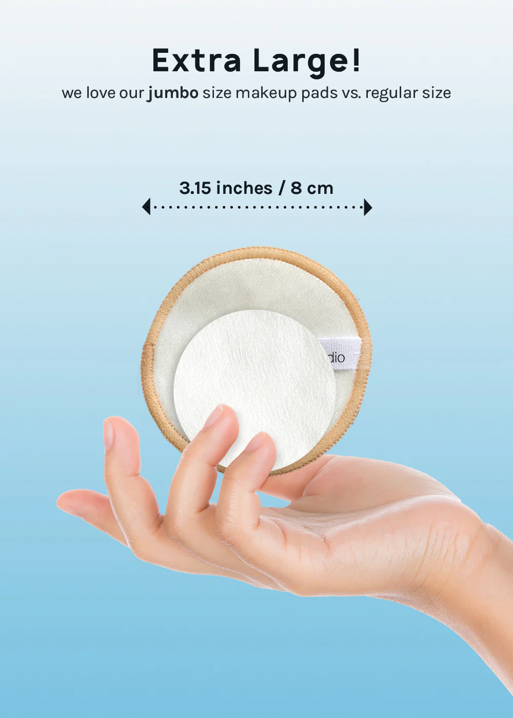 AOA Velvet Bamboo Reusable Makeup Pads - Image 3