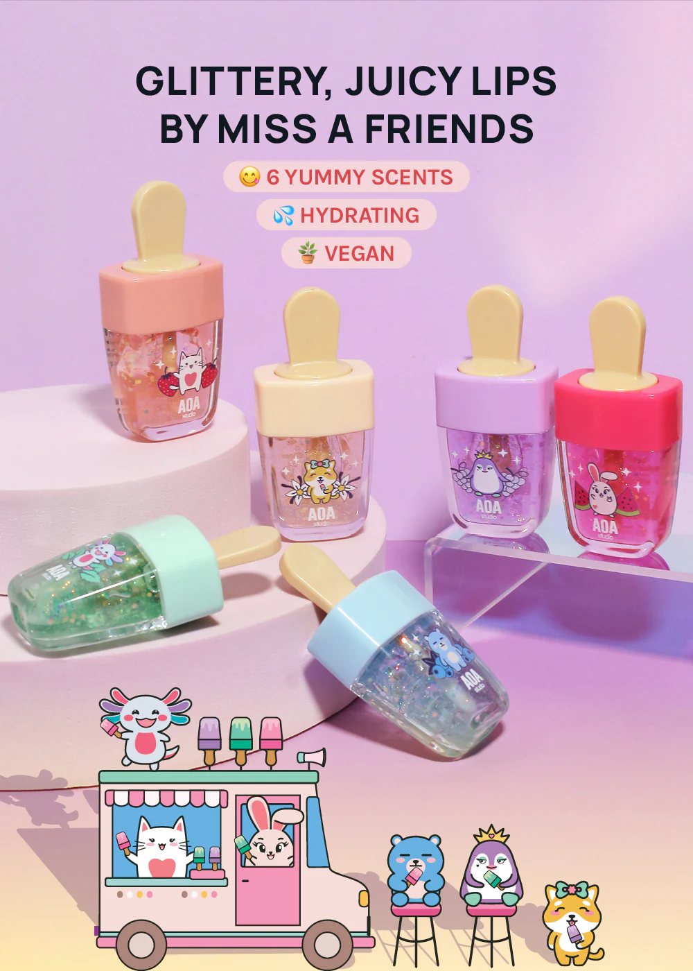 AOA x Miss A Friends Glitter Lip Gloss - Image 3