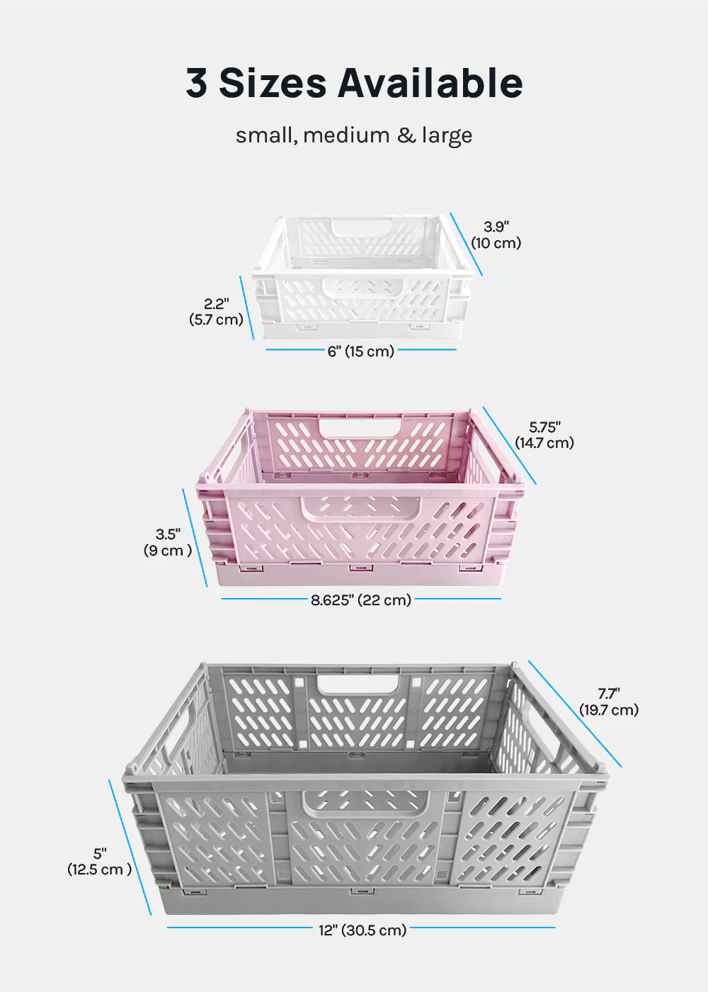 Collapsible Folding Crates- Small - Image 8